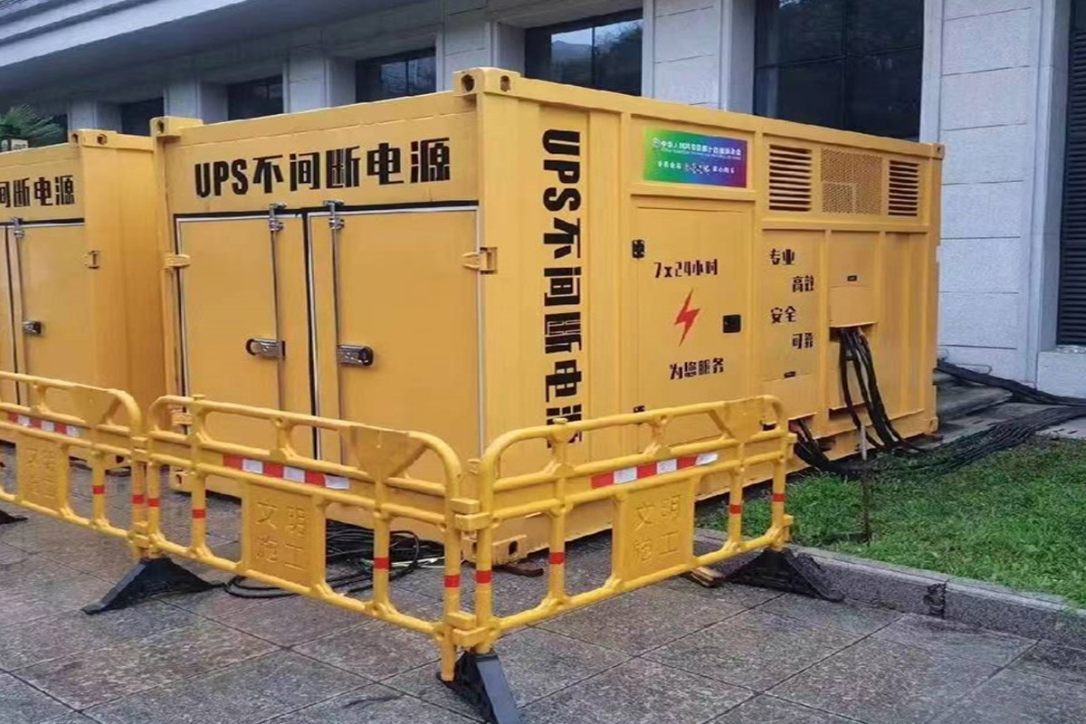 顺河回族发电机租赁施工现场