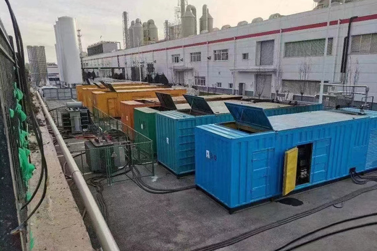 顺河回族发电机租赁施工现场